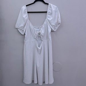 white graduation dress